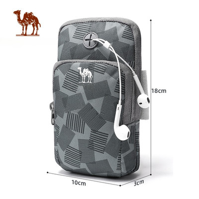 CAMEL CROWN CROW Túi đeo tay thể thao chống nước ngoài trời Phòng tập thể dục ngoài trời Chạy cánh tay Ban nhạc Túi đựng điện thoại di động