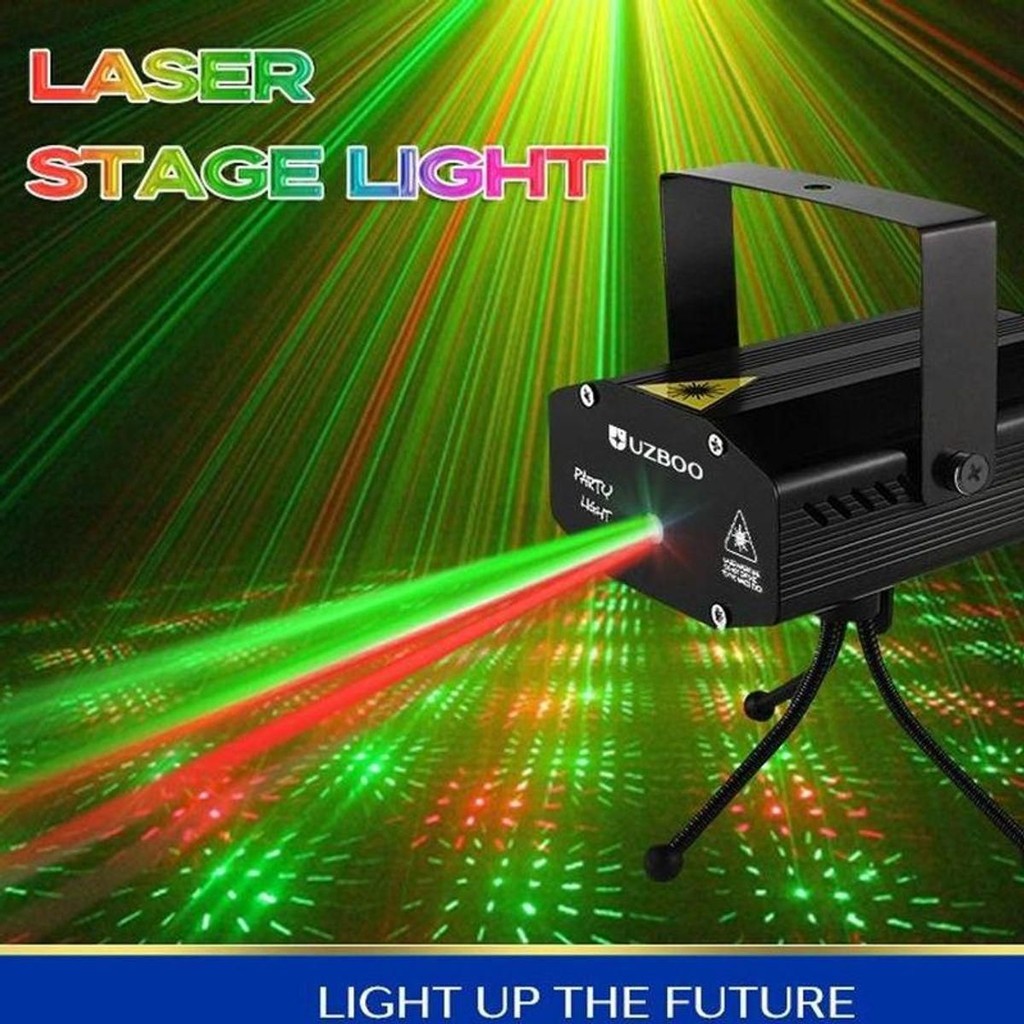 đèn la ze sân khấu cảm ứng nháy theo nhạc đèn laser phòng bay Led Chiếu Laser