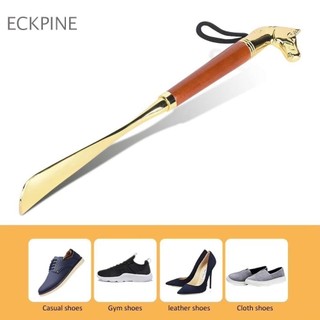Sừng giày kim loại ECKPINE, Đầu sư tử / ngựa 32cm Tay cầm bằng gỗ, Dụng cụ đeo giày dài Dụng cụ nâng giày cầm tay cho gia đình