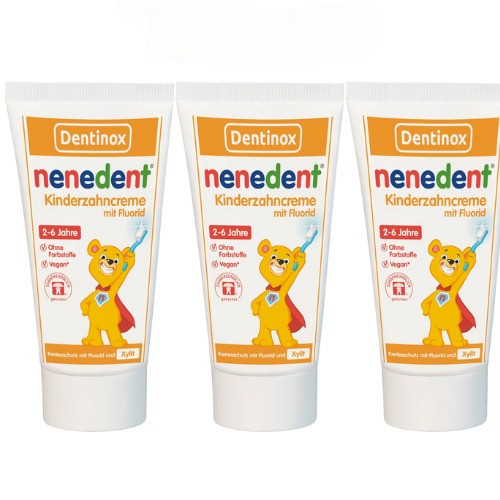 Kem đánh răng cho bé Dentinox Nenedent thuần chay cho bé 0-6 tuổi ,2-6 tuổi, 6-12 tuổi