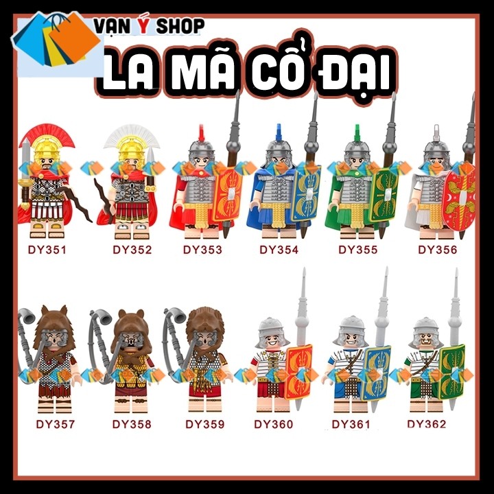 Binh Lính La Mã Mô hình  Lính Bộ binh Hạng nặng La Mã Cổ Đại Mô hình Binh Lính Trung Cổ DY353-DY362