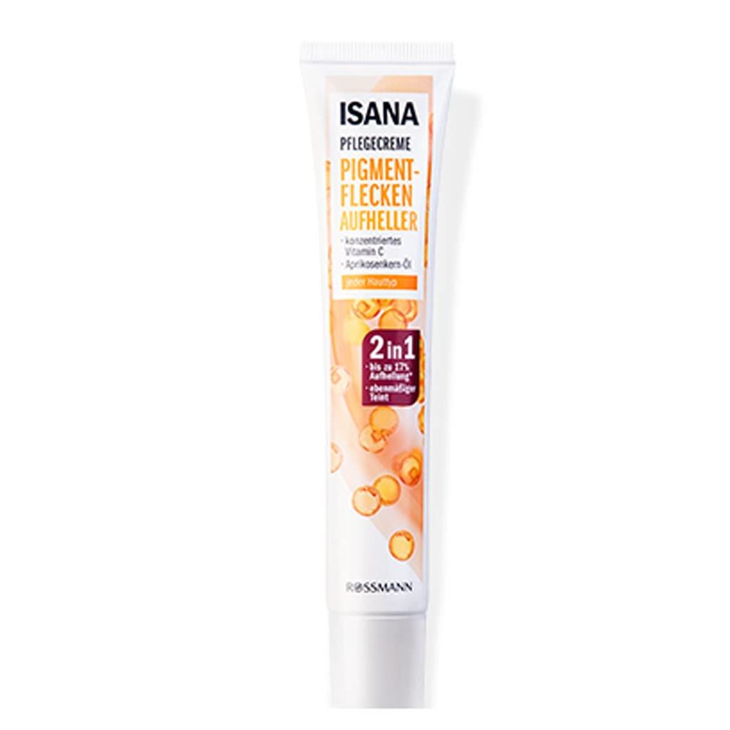 1 PC Isana Pigment Flecken 2 trong 1, Serum loại bỏ tàn nhang và bóng tối Vitamin C, Loại bỏ bóng tố