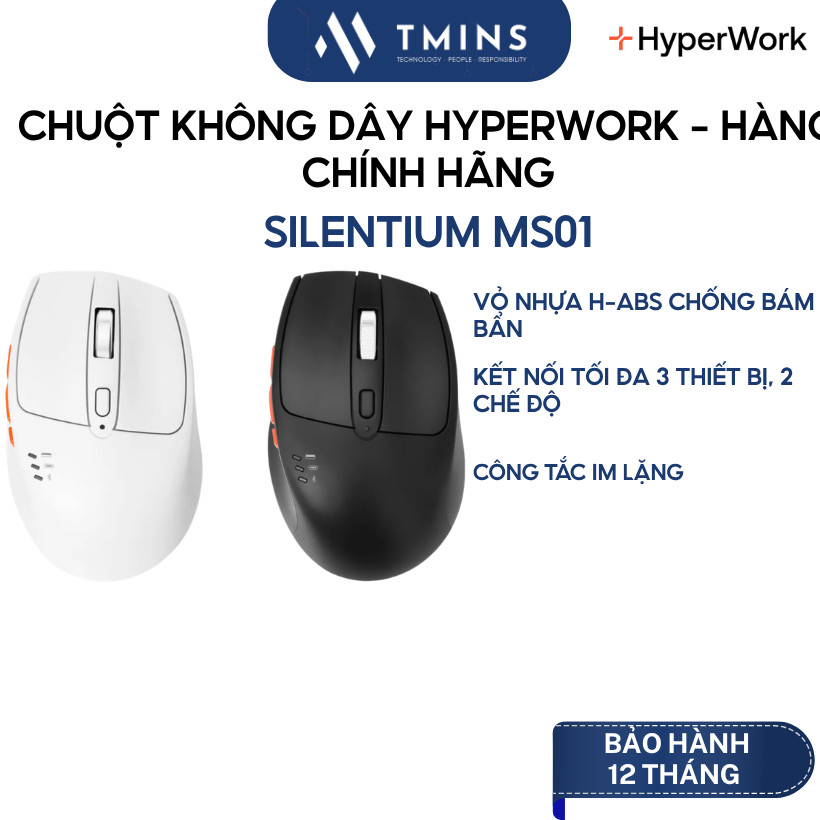 Chuột không dây HyperWork Silentium MS01