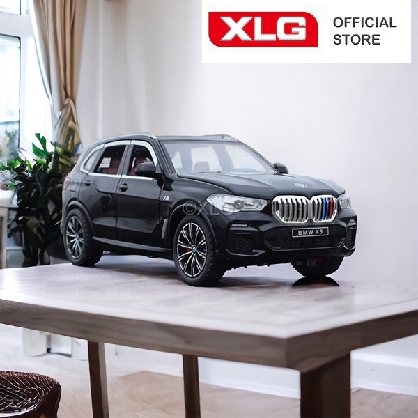 Mô hình xe ô tô BMW X5 1:24 cao cấp bằng hợp kim có đèn âm thanh - Rubik Ocean