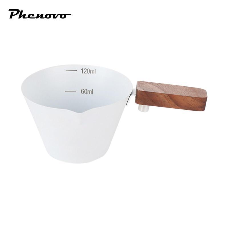 Cốc Espresso có tay cầm bằng gỗ Cốc đo cà phê Espresso
