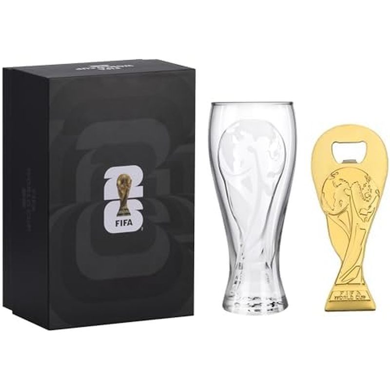 Phiên bản FIFA World Cup 2026 chính thức - Thủy tinh bia Pilsner 17oz & Bộ Quà Tặng Dụng Cụ Mở Chai 
