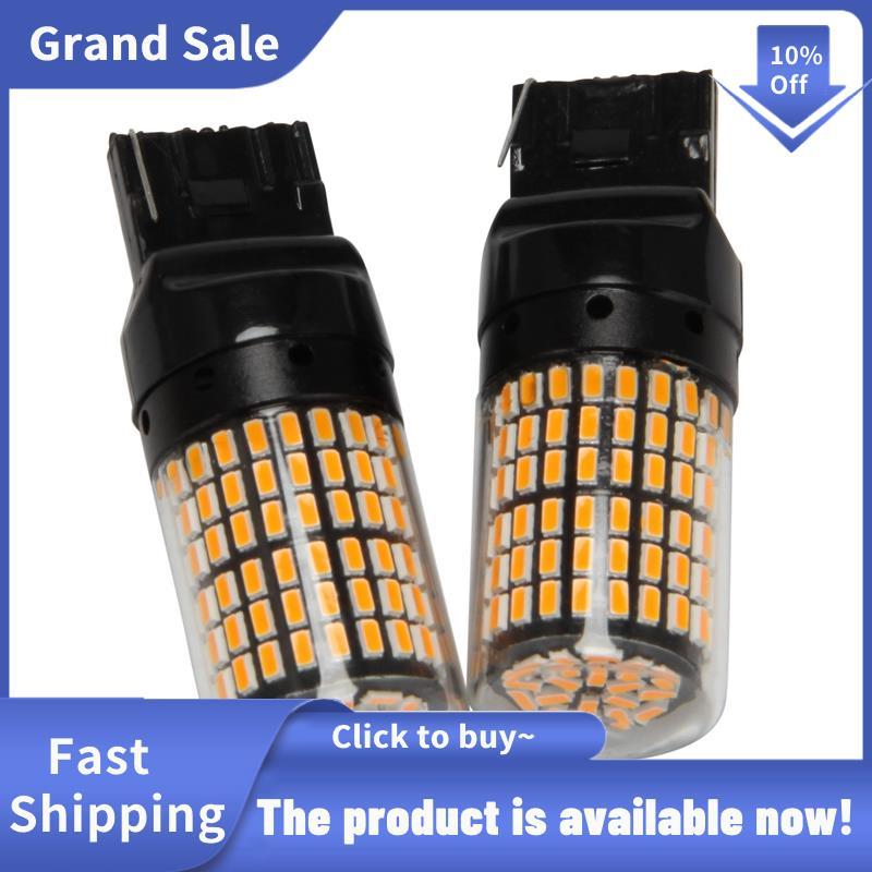 2 Chiếc Siêu Sáng Canbus T20 7440 W21W Wy21W 144-Smd Đèn Ngược Bật Tín Hiệu Lỗi Miễn Phí Không Có Fl
