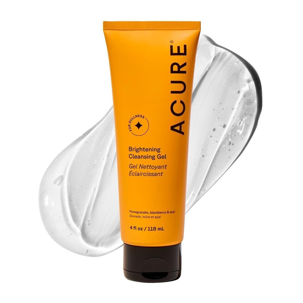 AcueBrighteningGel-VeganFaceScrub, GentleFacialCleanserforRadiantwithMựu, kberry & AcaiInfused, Chốn