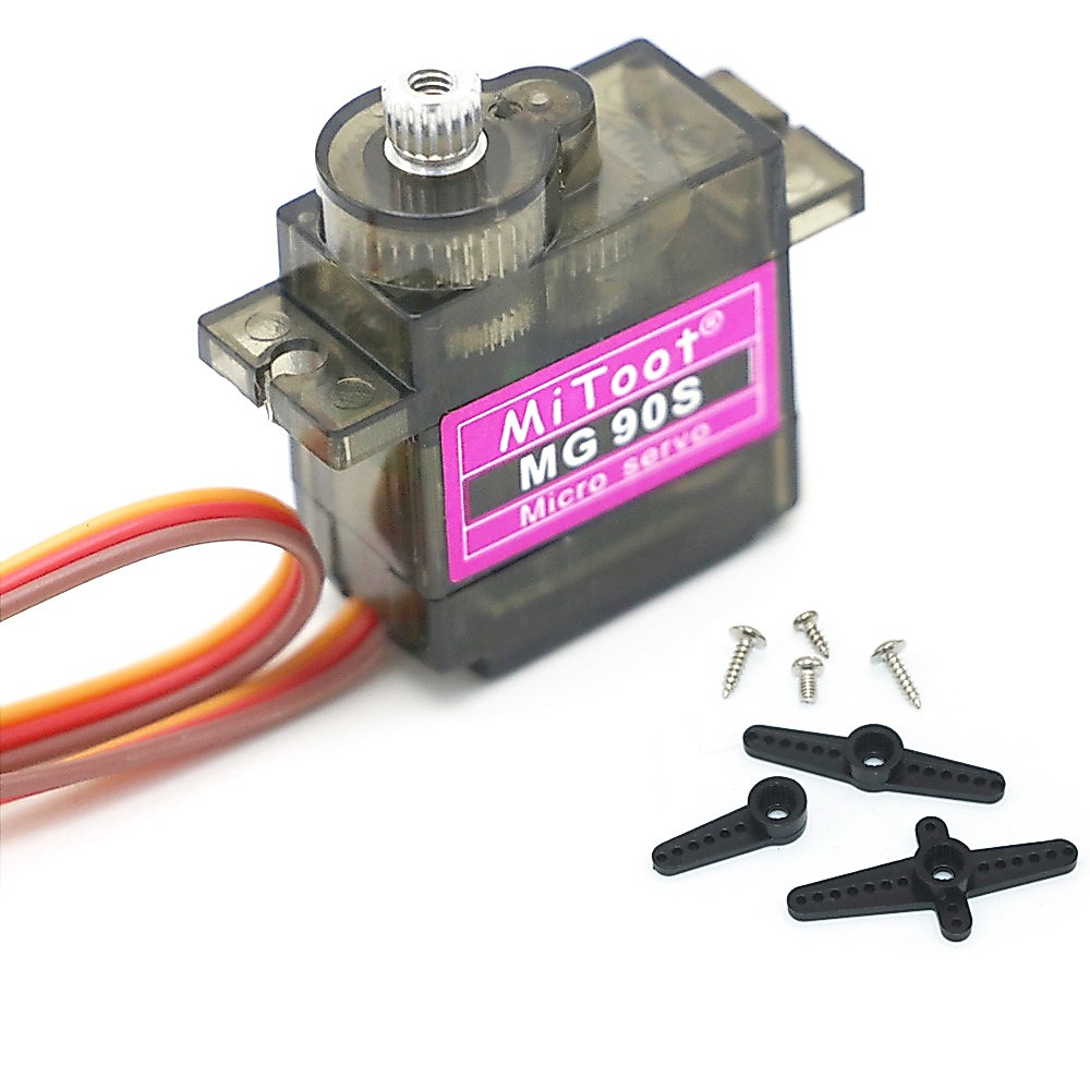 Động Cơ  MG90S Góc Quay 180, 360 độ - Thiết Bị Lái Servo  MG90S xe đẩy trực thăng, robot