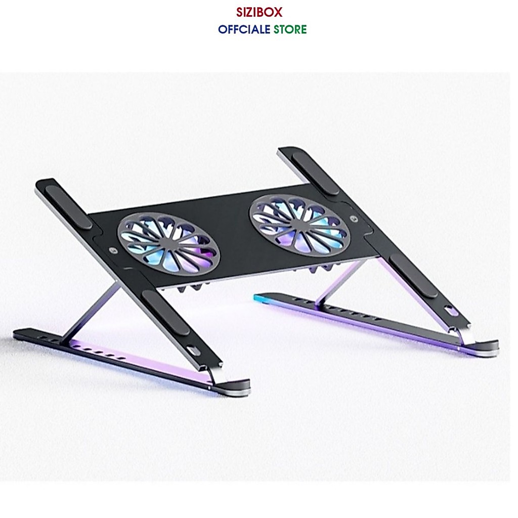 P11F Giá Đỡ Tản Nhiệt Laptop, Laptop Gaming, Tương Thích Với Máy Tính Xách Tay 9-16inch 2 Quạt Led S