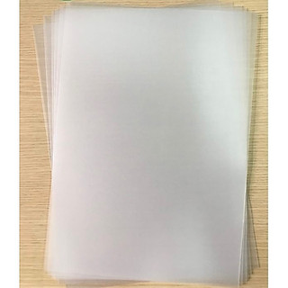 Tập 50 tờ mica nhựa mờ khổ A4 dùng đóng bìa sổ sách loại dày