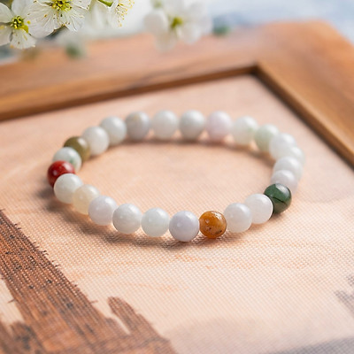 Chuỗi Lắc Tay Cẩm Thạch Đa Bảo Type A Size 7-8ly Sang Trọng, Tinh Tế - Ngọc Trai Trường Thịnh