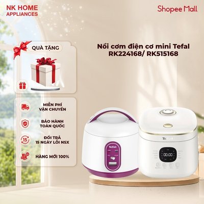 Nồi cơm điện cơ mini Tefal RK224168/ RK515168, 0.7L , 2in1 nấu-giữ ấm |Bảo Hành Chính Hãng 24 Tháng