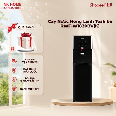 [Shopee - Lắp đặt 0Đ HN HCM] Cây Nước Nóng Lạnh Toshiba RWF-W1830BV(K) - Bảo hành 12 tháng