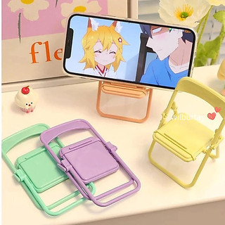 ✨Wilburtay Giá Đỡ Điện Thoại, Kê Điện Thoại Kệ Để Điện Thoại Bàn Hình Chiếc Ghế Dễ Thương Gấp Gọn Cho Iphone