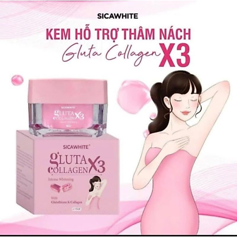 Kem GLUTA COLLEGEN X3 Giảm Thâm Nách, Dưỡng Trắng Nách, Mông, Đầu Gői