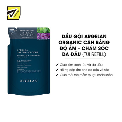 Dầu Gội Mk Argelan Organic Hỗ Trợ Cân Bằng Độ Ẩm & Chăm Sóc Da Đầu - Túi Refill 400Ml