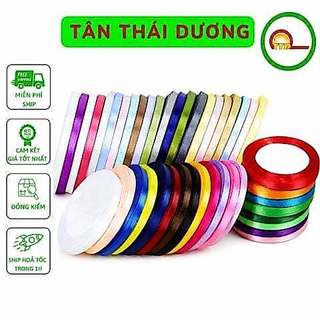 Cuộn 22met - Ruy Băng Lụa Bản 5mm nhiều màu - Loại Đẹp