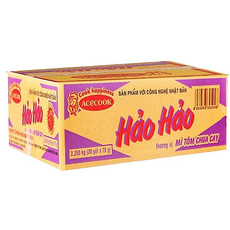 1 thùng Mì hảo hảo mì tôm chua cay