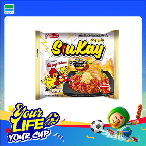 Mì Siukay Vị Gà Cay Phô Mai 129G