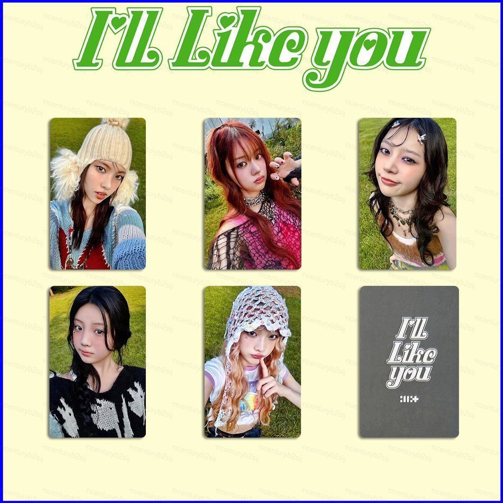 G2P 5 Cái / bộ ILLIT photo ILL LIKE YOU album GLLIT YUNAH MINJU MOKA WONHEE IROHA LOMO card P2G