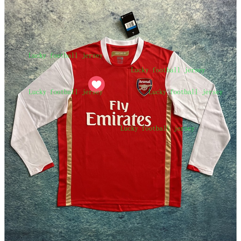 Áo bóng đá Arsenal retro mùa 2006-2007, size S-2XL, chất lượng cao