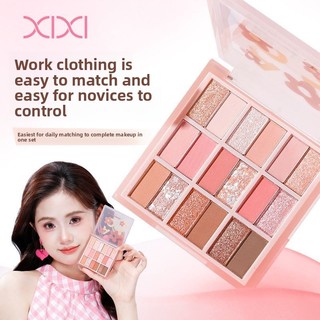 Xixi Bảng Phấn Mắt 18 Màu Lì Nhũ Tự Nhiên Học Sinh Giá Rẻ Dễ Tán Lên Màu Đều Trang Điểm D668