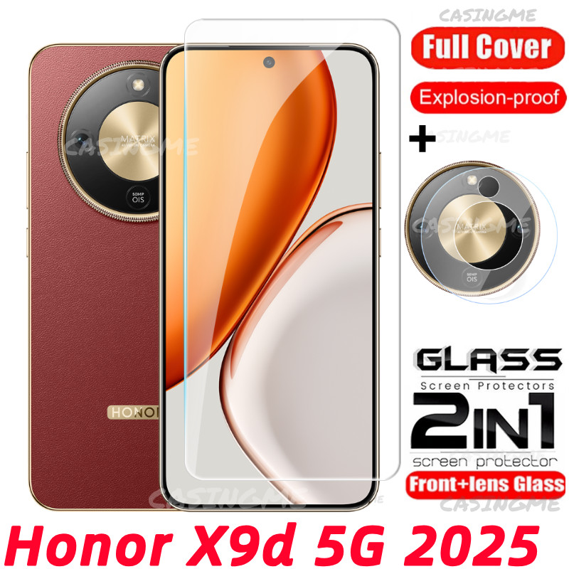 Honor X9d 5G 2025 Full Cover kính cường lực cho màn hình trước/sau + bảo vệ camera cho Honor X9d X9 