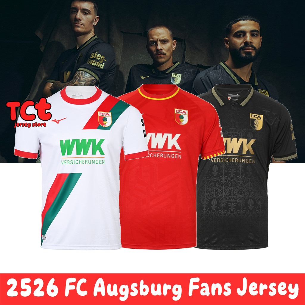 FC Augsburg 25 / 26 sân khách sân khách thứ ba chất lượng hàng đầu Phiên bản người hâm mộ bóng đá Áo