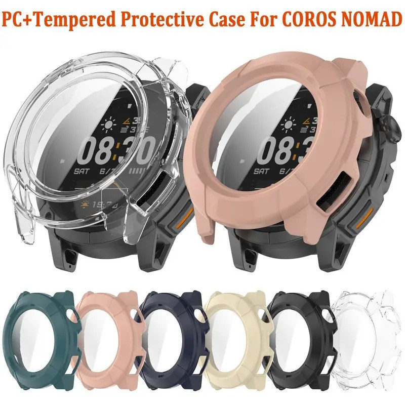 PC + Vỏ bảo vệ cường lực cho COROS NOMAD Chống trầy xước Bảo hiểm toàn diện Bảo vệ màn hình Vỏ ốp lư