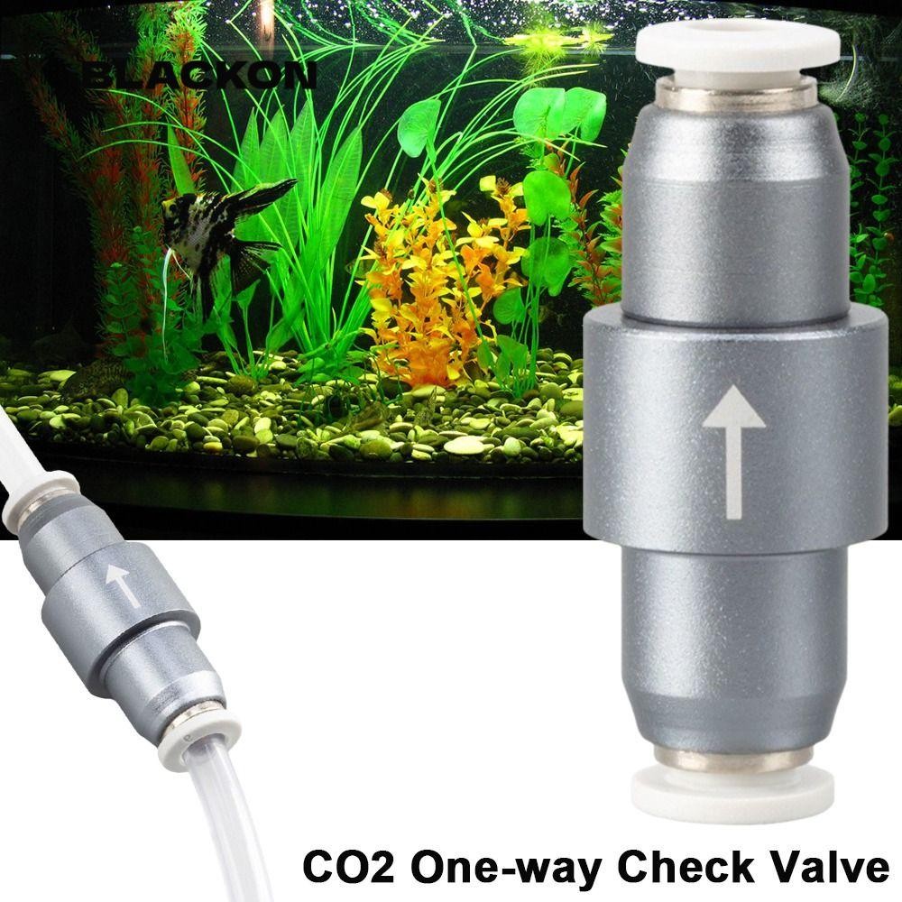 Van kiểm tra một chiều BLACKON CO2, Giao diện ống khí 4X6mm Cắm nhanh Van CO2 bể cá, Van kiểm tra ốn