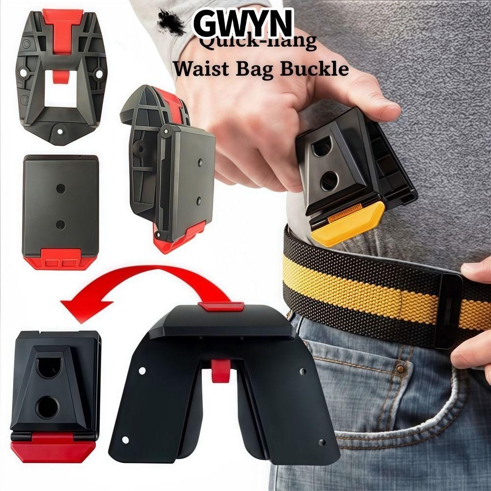 GWYN‌ Khóa thắt lưng, Kẹp túi thắt lưng đính kèm nhanh tương thích, Đai dụng cụ ABS chắc chắn thay t