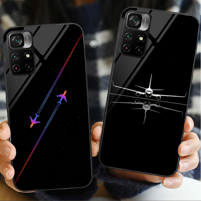 Máy Bay Du Lịch 04 Kính Ốp Lưng Điện Thoại POCO F3 F4 F5 M3 M4 M5 M6 4G X3 X4 GT NFC X5 X6 PRO 5G