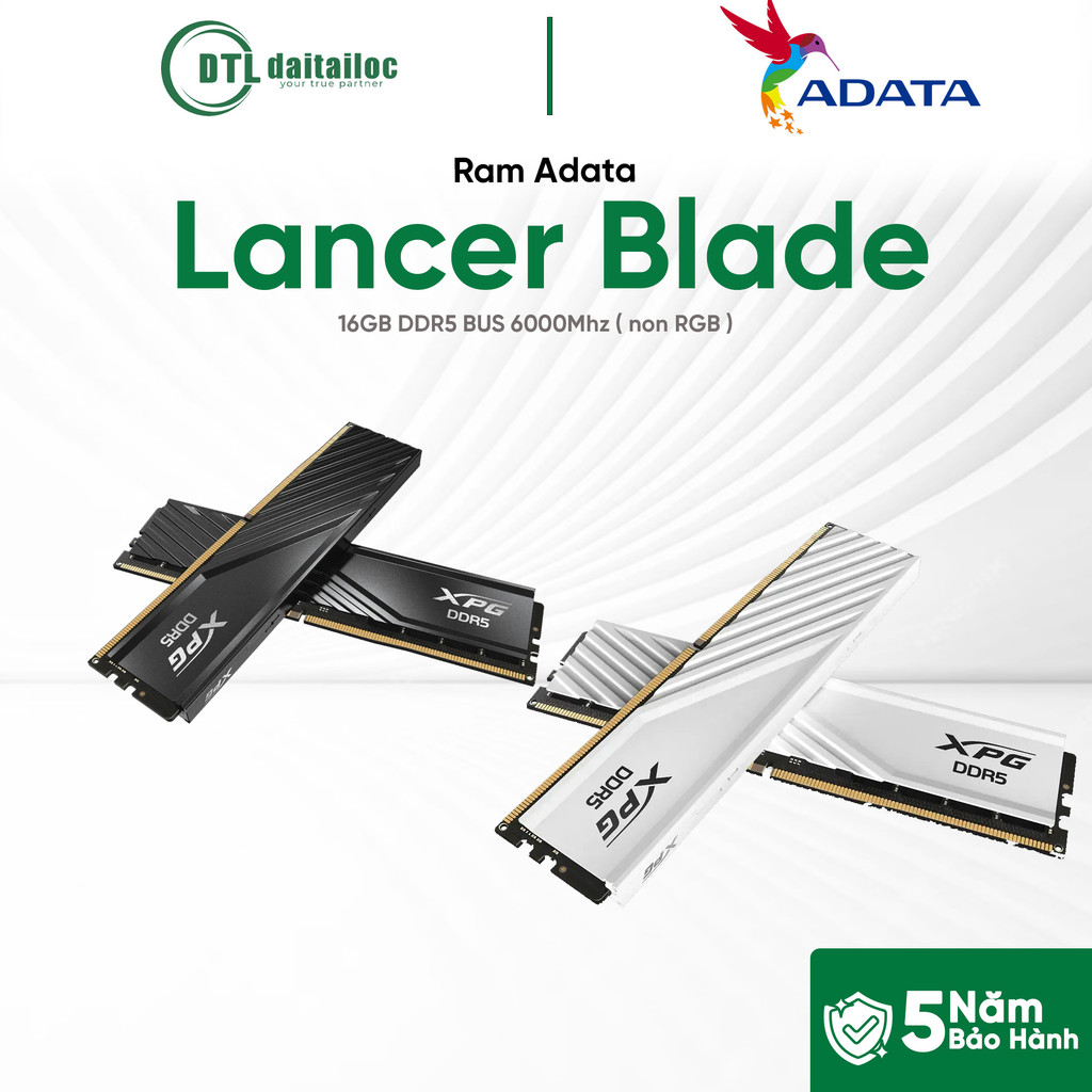 Ram ADATA Lancer Blade (non RGB) 16GB  32GB Bus 6000 DDR5 CL 36 | Chính Hãng | Bảo hành 5 năm
