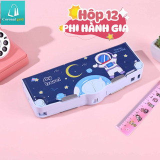  Hộp đựng bút chì đa năng nhiều ngăn hình hoạt hình dễ thương cho trẻ em hộp đựng bút chì nam châm 