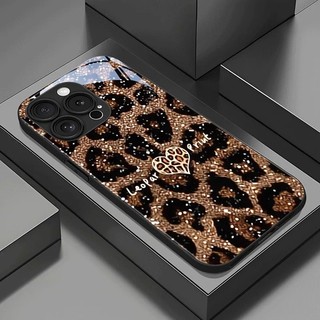  Da Báo In Chất Liệu Kính Cường Lực Ốp Lưng Điện Thoại iPhone 17 16 15 14 13 12 11 Pro Max 16E XR X XS Max 7 8 Plus SE2 Chống Sốc Chống Rơi Bảo Vệ Bìa Cứng 