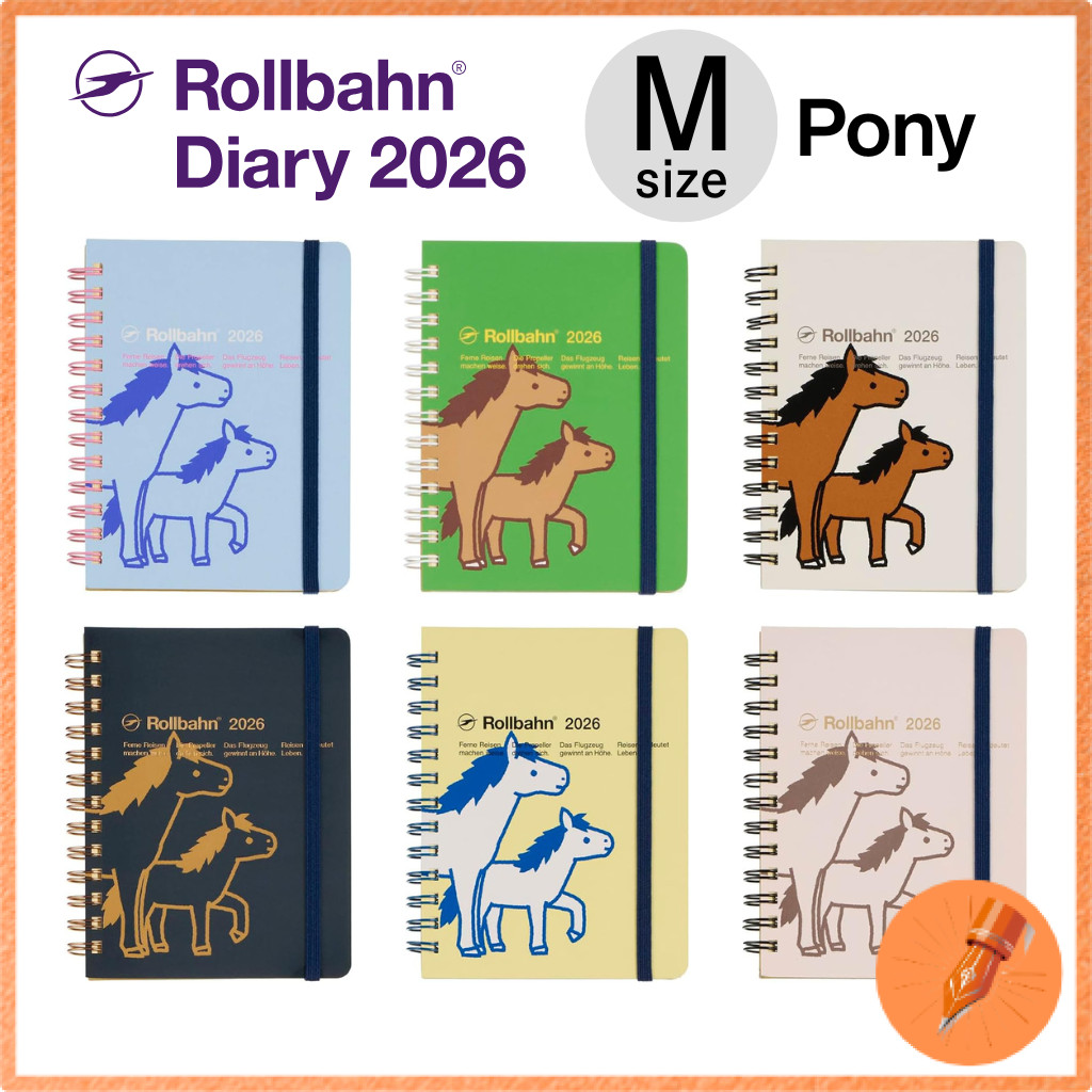 DELFONICS 2026 Planner Rollbahn Diary Pony M Monthly Planner