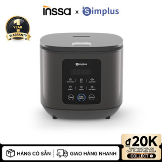  Nồi cơm điện tử Inssa × Simplus 4L Hẹn Giờ 24 Tiếng DFBA008 - Bảo Hành 1 Năm 