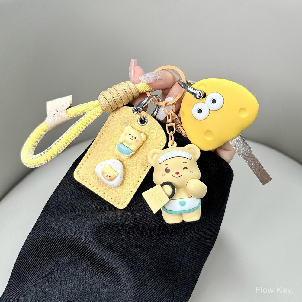 Thích hợp cho Đuôi Xe Điện NFC Đựng Thẻ Emma Yadi Luyuan Thẻ Nhỏ Móc Khóa Thẻ Da Bảo Vệ