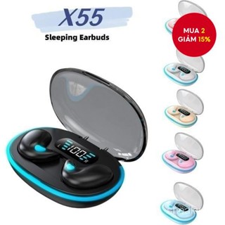 Tai Nghe Không Dây X55 Nâng Cấp Mini Cho Giấc Ngủ, Tai Nghe Tws Bluetooth Âm Thanh Nổi Ẩn Cho Công việc