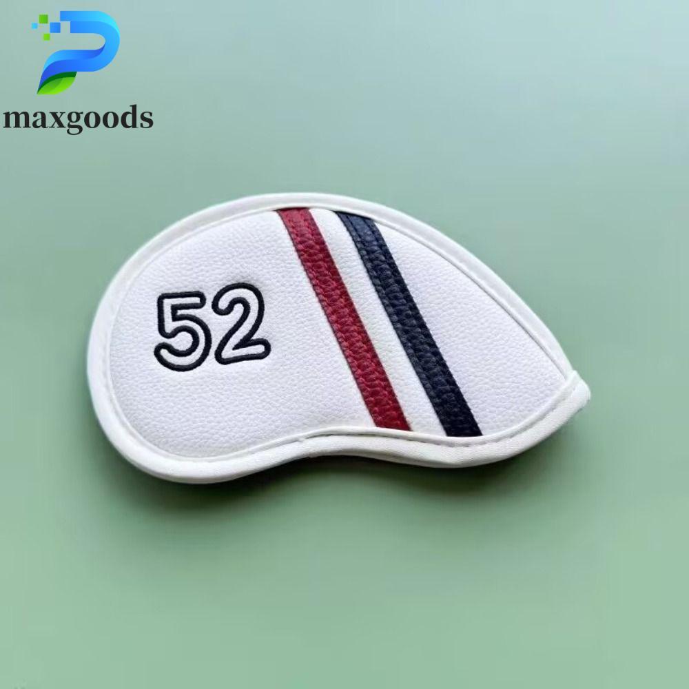 MAXGOODS Golf Wedge Cover, Da PU 56 58 60 Độ Sand Wedge Headcover, Black / White Angle Club Chống Th