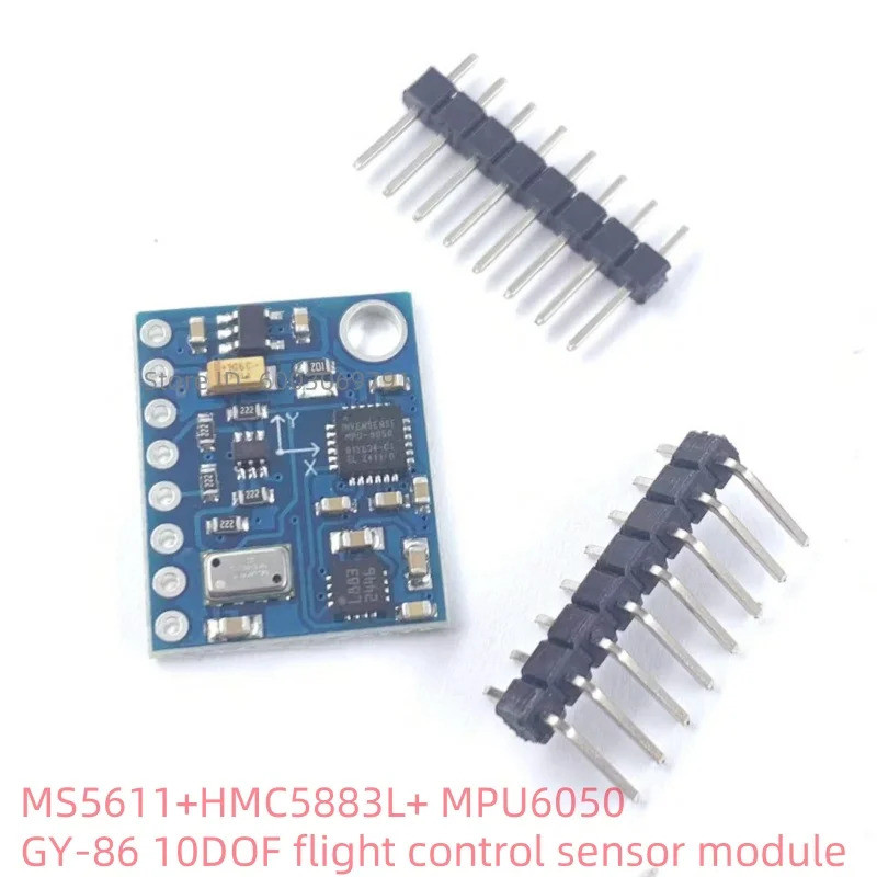 Còn hàng.GY-86 Mô-đun 10DOF MS5611 HMC5883L MPU6050 mô-đun cảm biến điều khiển chuyến bay chip 3-5V 