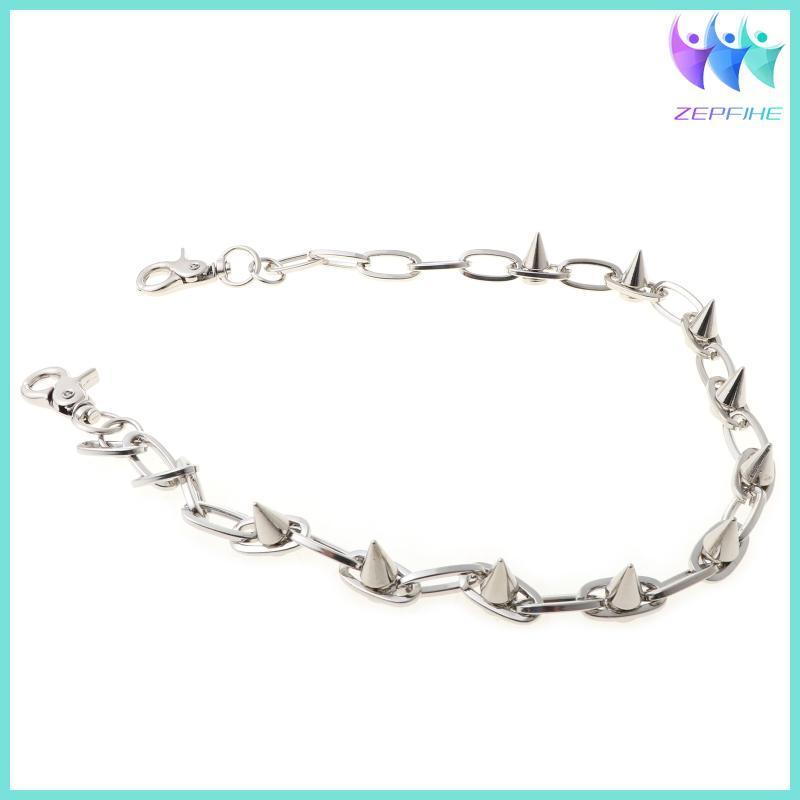 Nio Chic Hip-hop Jeans Spike Chain Rivet Wallet Chain Pants KeyChain cho giới trẻ