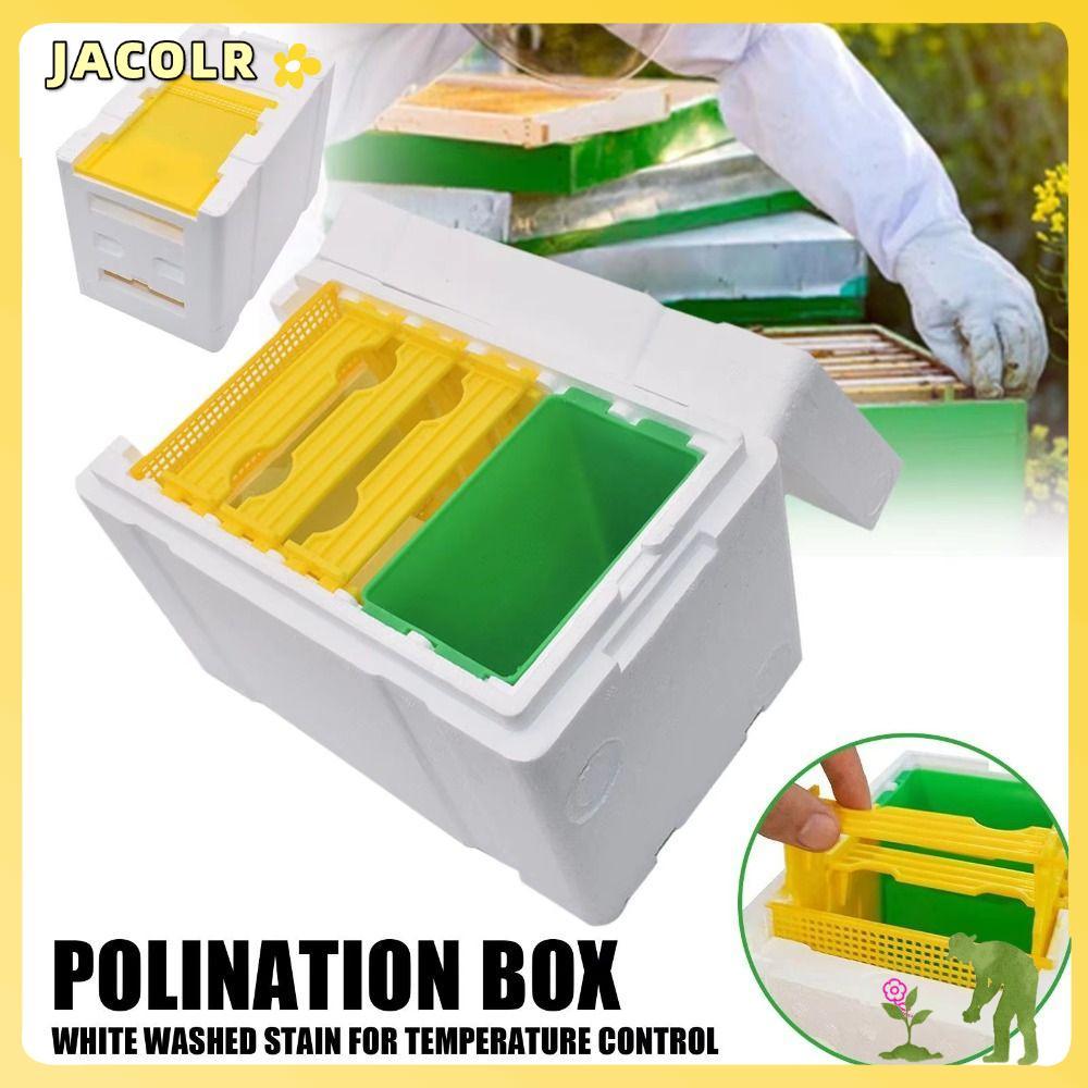 JACOLR Beekeeper Garden Pollination Box, Box Bee Mating Box Foam Bee Hive Box Queen Bee Breed Box, T