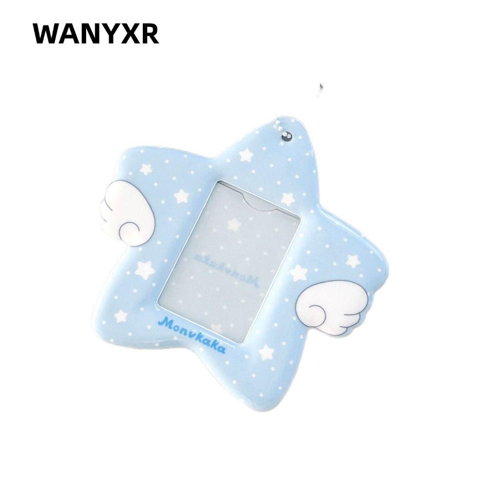 Hộp đựng thẻ 3 Inch WANYXR, PVC có móc khóa Hộp đựng thẻ ảnh, Họa tiết cánh Kpop Idol Card Display P