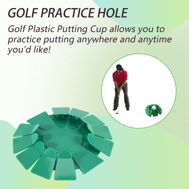 Golf Putting Cup Putter Ball Practice Hole Training Aid Golfer Golf Club touchtouch.vn