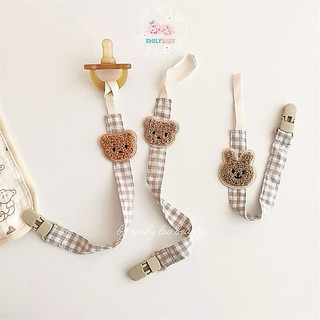 Dây đeo ty giả Gấu nâu vải cotton mềm phong cách Hàn Quốc