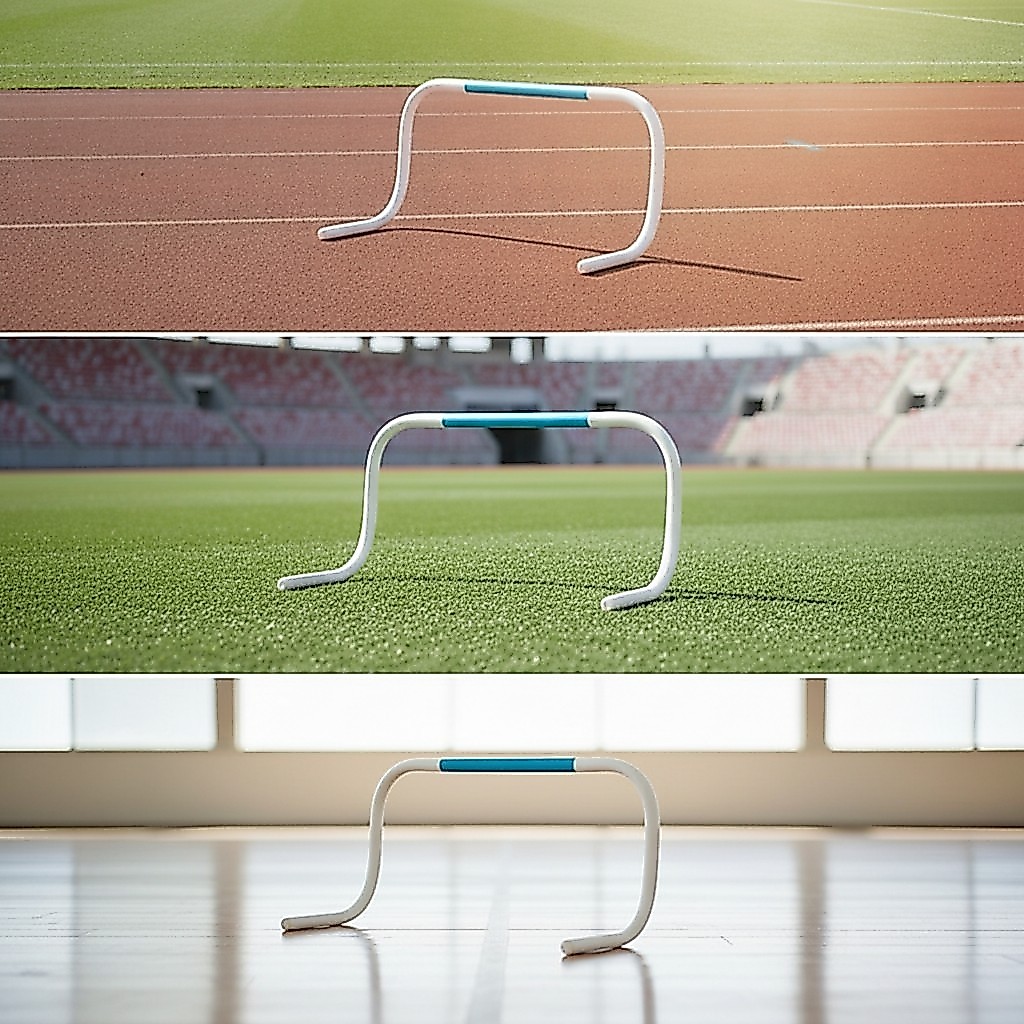Huấn luyện thể thao Giá đỡ Slimline Speed Hurdle Agility Hurdle Nhẹ di động cho huấn luyện viên