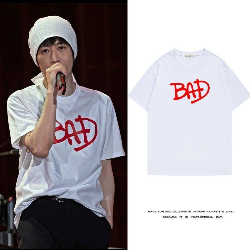 Michael Jackson xấu Michael Jackson Áo thun ngắn tay Cotton nguyên chất Mayday Ashin