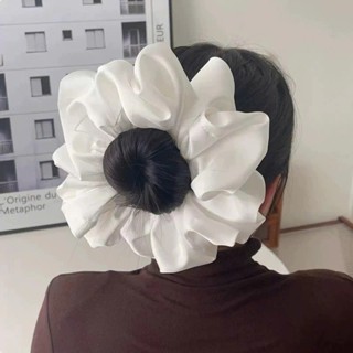  Dây buộc tóc scrunchies lụa bản to cột tóc màu pastel trơn cao cấp AAA iLita set cột tóc dễ thương sang trọng 
